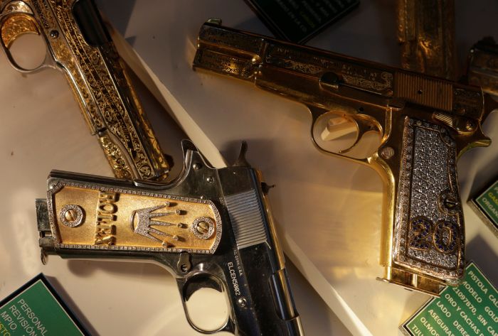 Драгоценное оружие мексиканских наркобаронов (фото)
